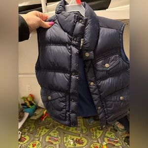 Lands' End Kids Dark Blue Puffer Vest